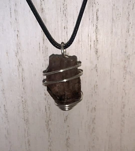 Handmade Super 7 Seven Melody Stone Crystal Silver Plated Wire Pendant Necklace - Picture 1 of 2