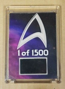 STAR TREK DEEP SPACE NINE DS9, LIEUTENANT COMMANDER WORF AUTHENTIC COSTUME CARD