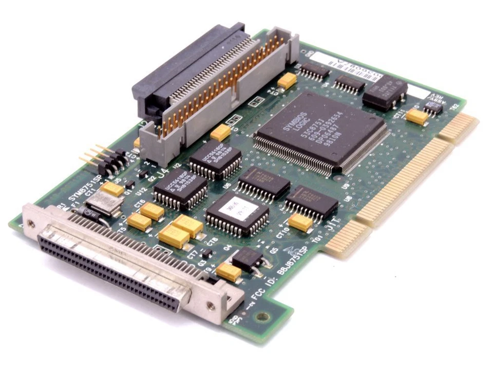 Symbios Logic B8J8751SP SCSI Controller Board SYM8751SP PCI Adapter Card 348-00 - Image 1 of 1