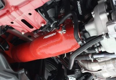 Perrin Red 3.0" Turbo Inlet Hose w/ Nozzle for 2015-2021 Subaru WRX - Image 1 of 4