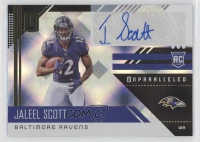 2018 Panini Unparalleled Rookie Signatures Jaleel Scott #262 Rookie Auto RC - Image 1 of 2