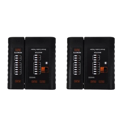  2 Pack Kabelsucher Netzwerk Prüfgerät Verdrahtungstester Netzwerkkabeltester - Bild 1 von 4