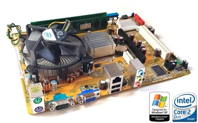 ASUS P5G-MX , LGA775 Core2Duo E7300, 2GB DDRII Retrogaming set - Image 1 of 4