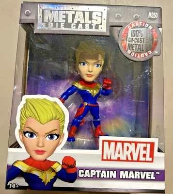 Jada Toys M350 Captain Marvel Metals Die-Cast Diecast New In Sealed Box - Image 1 of 4