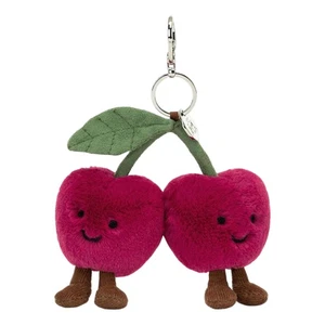 Jelly Cat Amuseables Charm Kirschen weich Plüsch Schlüsselanhänger Ins Style für Mädchen 4 Zoll - Bild 1 von 11