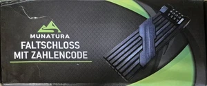 MUNATURA Faltschloss Fahrrad Diebstahlsicher [120cm] - Fahrradschloss  - Bild 1 von 4