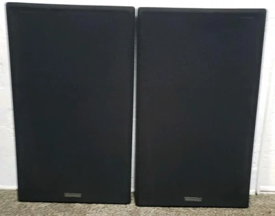 Pair Kenwood JL-860 Speaker System OEM Grill w/ Badge  - Image 1 of 4