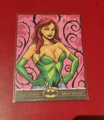 2012 Batman: The Legend Hand Drawn Sketch Card  - Poison Ivy 1/1 - Image 1 of 2