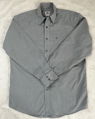 Camisa de vestir de corte regular de manga larga Lacoste para hombre talla 42 Foto 1 de 4