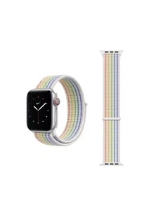 Genuine Apple Nike Nylon Sport Loop Watch Band - Pride 2021 - 38mm/40mm/41mm - Picture 1 of 10