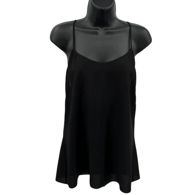 Camiseta sin mangas J.Crew WMNS 4 negra espalda deportiva cami correa ajustable cuello redondo pulóver Foto 1 de 4