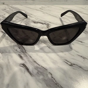 SAINT LAURENT SL 466 001 Cat Eye Acetate Black 54 mm Women's Sunglasses Read - Picture 1 of 10