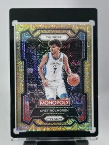 Chet Holmgren Gold Shimmer #/500 Prizm Monopoly Panini Oklahoma City Thunder - Imagen 1 de 3