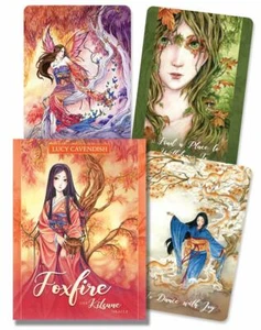 Tarjetas y guía de zorro Foxfire The Kitsune Oracle Shapeshifting de Lucy Cavendish - Imagen 1 de 4