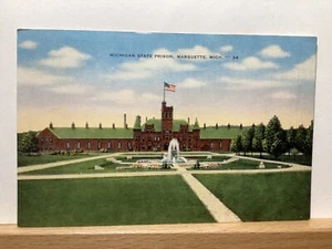 Prisión estatal de Michigan, Marquette, Mich. - Postal vintage - Imagen 1 de 2