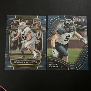 (2) 2022 Panini Select Draft Picks Football George Karlaftis Blue Field Level - Picture 1 of 2