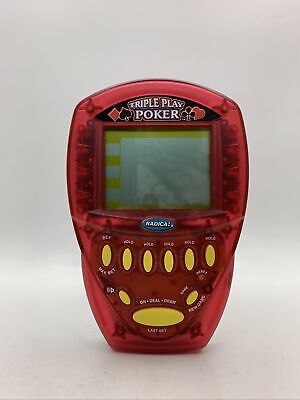 Electronic Handheld Poker Game Triple Play Poker Radica Tested and Works