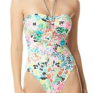 Coco Rave Swimwear XL Multi Color One Piece Bathing Suit Floral New Beach - Picture 1 of 9