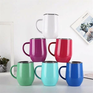 Taza de café de doble pared de acero inoxidable taza de viaje té vaso aislado termo - Imagen 1 de 19