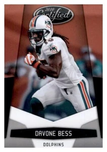 2010 Certified Davone Bess NFL Base Card PWE Set Break Dolphins #79 - Picture 1 of 2