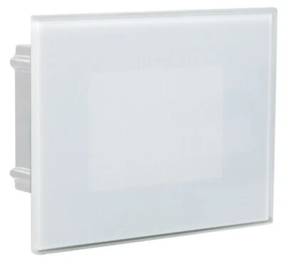 PUNTO LUCE SEGNA PASSO IN VETRO BIANCO x SCATOLA 503, IP65 - TRICOLOR - Immagine 1 di 4