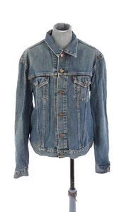 Levis Denim Jacket Vintage 70590 Trucker Blue Stone Wash Y2K Girls size XL UK 10 - Picture 1 of 16
