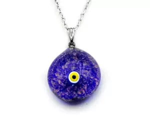 925 Sterling Silver Blue Evil Eye Necklace, Opal Necklace, Necklace for Women - Picture 1 of 10