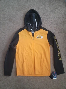 Los Angeles Lakers Gold and Gray Fanatics Hoodie Brand New with Tags Adult Large - Picture 1 of 7