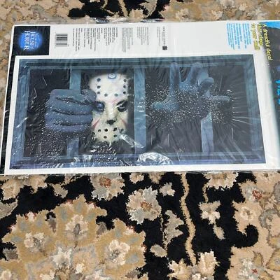 Copied - WALL OR WINDOWS DECAL JASON VOORHEES FRIDAY 13TH HALLOWEEN DECORATION - Image 1 of 4