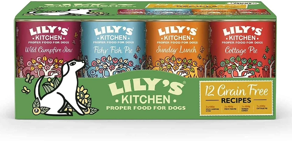 Lilien Küche Maserung Gratis Multipack für Hunde 12 X 400g - Bild 1 von 1