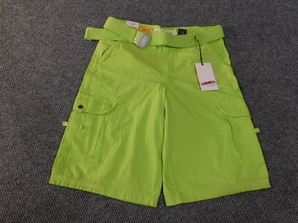 Pantalones Cortos Akademiks 34 Verde Carga Para Hombre Y2K De Colección Hip-hop Sueltos Foto 1 de 4