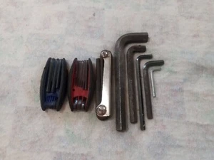 Vintage Allen Wrenches Lot Of 8 Rare Unique Styles Usable Decent Condition USA - Picture 1 of 6