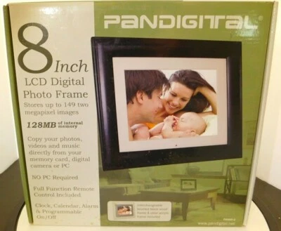 PANDIGITAL Photo Digital Photo Frame 8 inch 128 MB Memory Tru-Photo Frame - NIB - Image 1 of 4