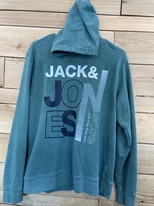 Jack&Jones Core Green Hoodie Green Men’s Large - Picture 1 of 8
