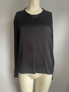 Yves Saint Laurent Vintage Black Silk Top M - Picture 1 of 7
