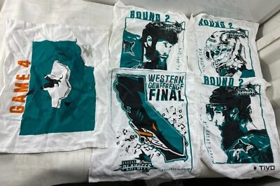 San Jose Sharks 2016 NHL Playoffs [ LOT Of 5 ] Rally Towels Penguins Blues - Image 1 of 4