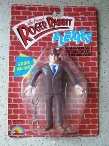 1988 Vintage LJN Toys Who Framed Roger Rabbit FLEXIES Eddie Valiant Figure, New - Bild 1 von 7