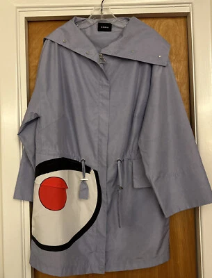 Chaqueta Parka Akris Valdemar Estampado Guiño Tafetán Talla 14 Geta Bratestcu Púrpura Foto 1 de 4