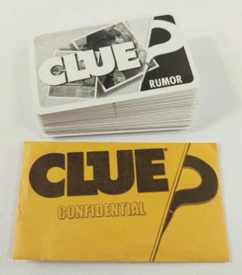 Clue Discover The Secrets 2008 Hasbro CARD DECK Juego Piezas de repuesto TODOS 54 Foto 1 de 4