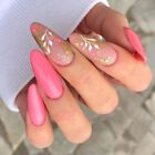 Manicure Tool French Fake Nails Flower Almond False Nails Nail Tips Wearable