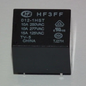 10 Stück Relais 12V, Hongfa hf3ff-012-1hst, 1 Schließer 10A - Bild 1 von 3