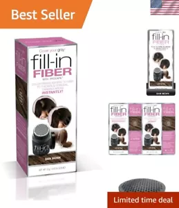 Pro Fill-In Fibers with Procapil - Dark Brown Hair Powder for Instant Volume - Picture 1 of 11