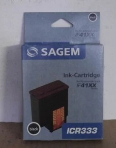 Cartucho de tinta original Sagem ICR333 negro para Phonefax IF4125 IF4155 EMBALAJE ORIGINAL - Imagen 1 de 1