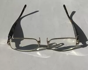 Versace MOD 1139 Eyeglasses Frame 1221 Gold Brown FRAME/Case ONLY 52 -16 -135mm - Picture 1 of 13