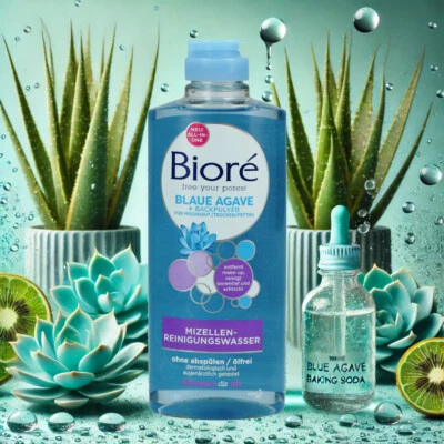 Bioré Mizellen-Reinigungs-Wasser mit Blauer Agave/Backpulver 2x 300 ml (19,15€/1