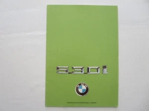 1975 BMW 530i Sales Brochure Catalog Advertising 5 Series 530 i - Picture 1 of 8