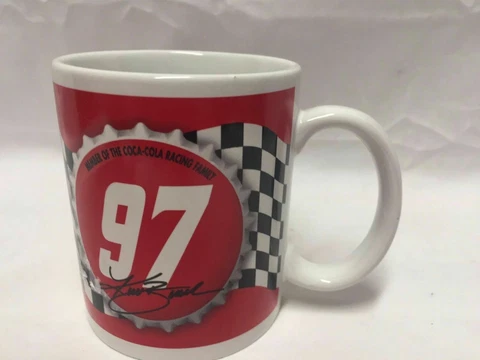 Coca Cola Coke Cup Mug Nascar Red White Sharpie #97 Kurt Busch Cover