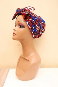 Ladies Multicolour Vintage Front Bow Turban - Picture 1 of 3