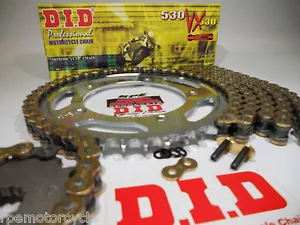 KIT CADENA Y PIÑONES TRIUMPH 1050 Tiger, SE 07-12 DID 530 X-Ring OEM - Imagen 1 de 5