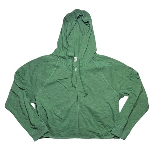 UNDERCOVER Felpa con cappuccio e zip Victoria's Secret ROSA Summer Lounge cotone Forest Pine taglia Large